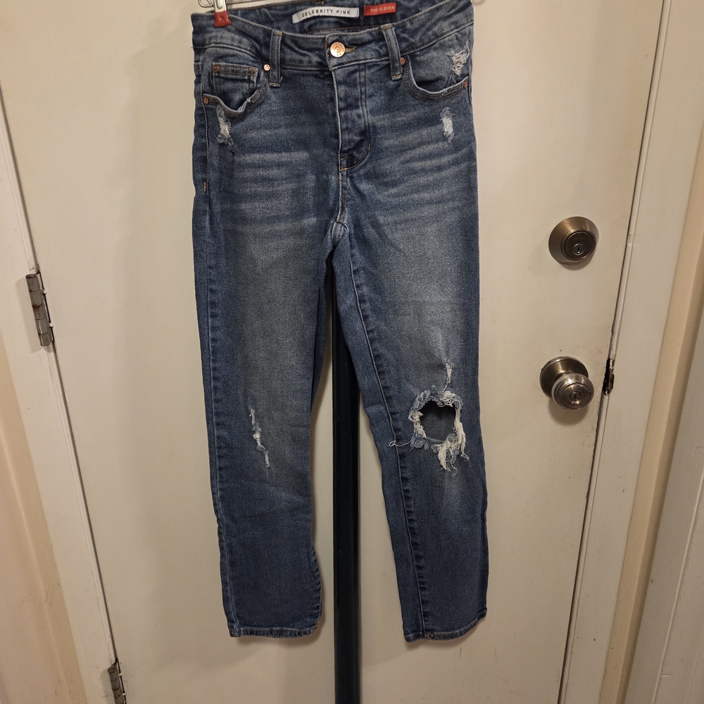 Celebrity Pink The Eleven Distressed Skinny Jeans 1/25